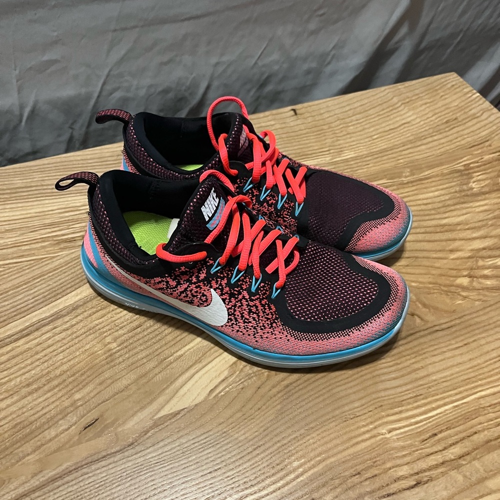 Nike Black and Pink Running Shoes